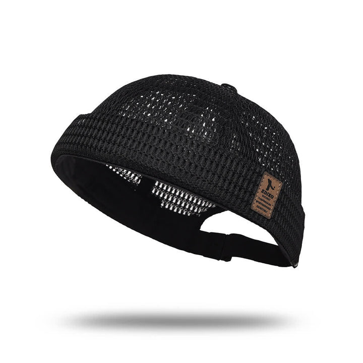 Casquette Docker d'été respirante sans visière, style streetwear, en maille respirante. - image 4