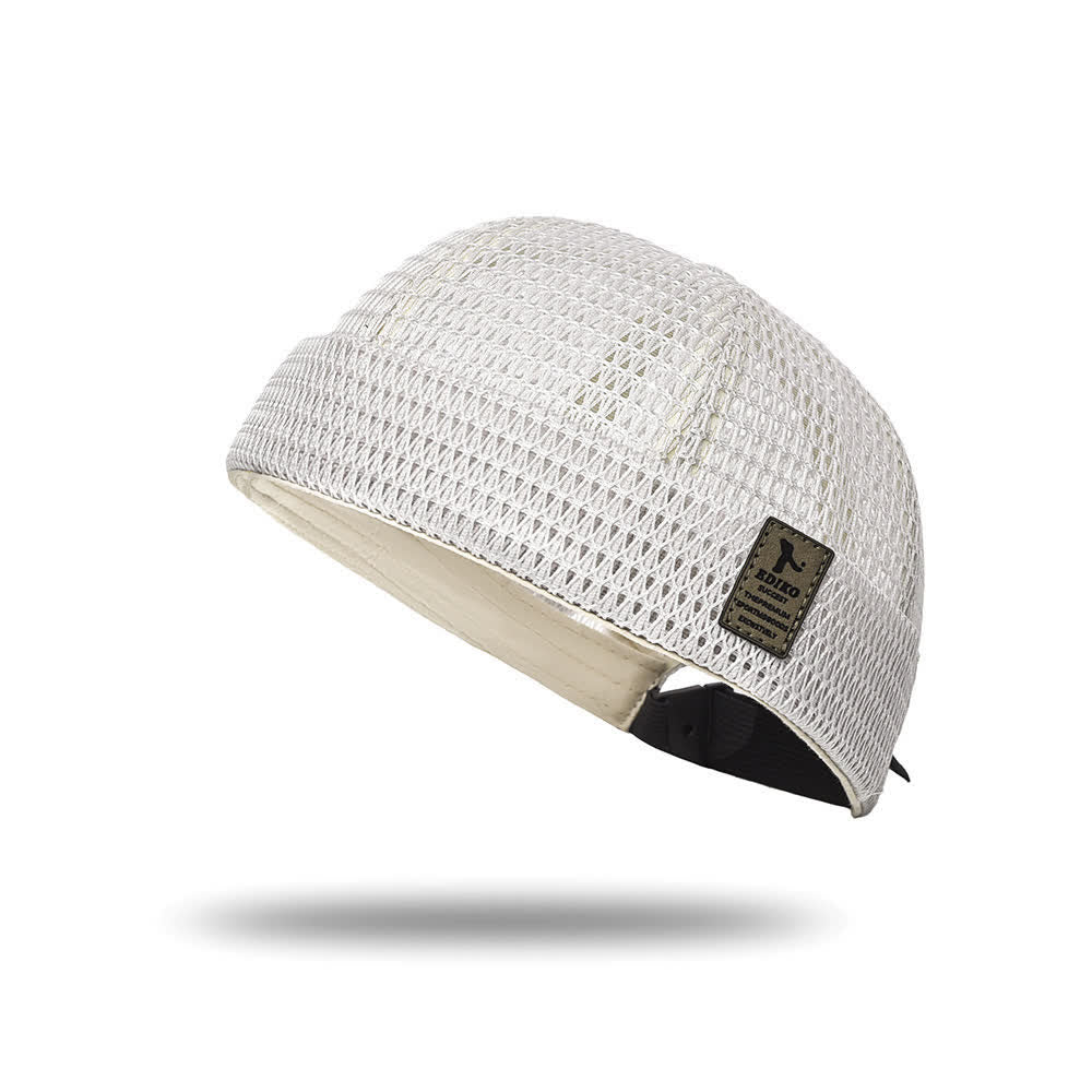 Casquette Docker d'été respirante sans visière, style streetwear, en maille respirante. - Ivoire - Réglable (21 5/8"-23 5/8") - image 13