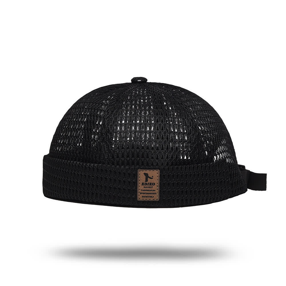 Casquette Docker d'été respirante sans visière, style streetwear, en maille respirante. - image 3