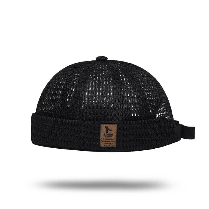 Casquette Docker d'été respirante sans visière, style streetwear, en maille respirante. - image 3