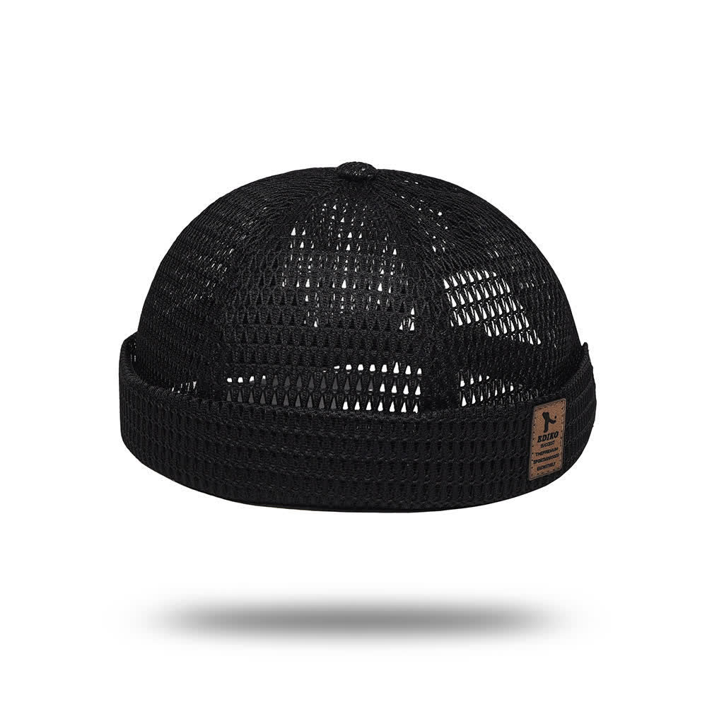 Casquette Docker d'été respirante sans visière, style streetwear, en maille respirante. - image 5