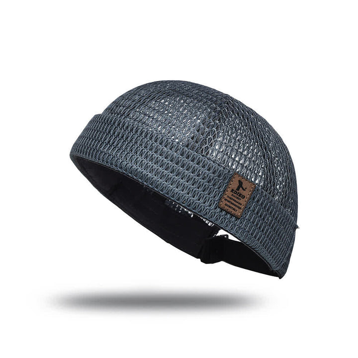 Casquette Docker d'été respirante sans visière, style streetwear, en maille respirante. - Gris foncé - Réglable (21 5/8"-23 5/8") - image 11