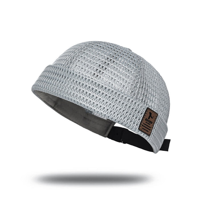 Casquette Docker d'été respirante sans visière, style streetwear, en maille respirante. - Gris clair - Réglable (21 5/8"-23 5/8") - image 12