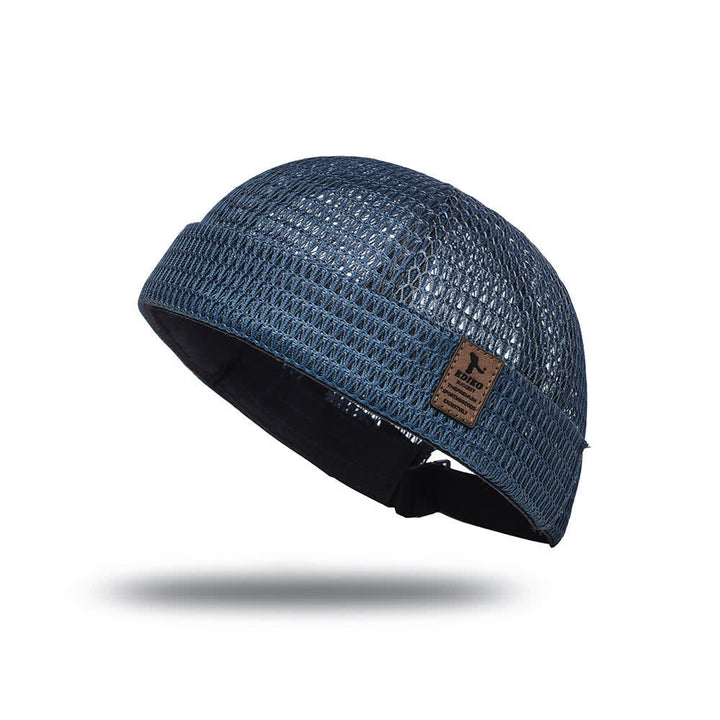 Casquette Docker d'été respirante sans visière, style streetwear, en maille respirante. - Marine - Réglable (21 5/8"-23 5/8") - image 10