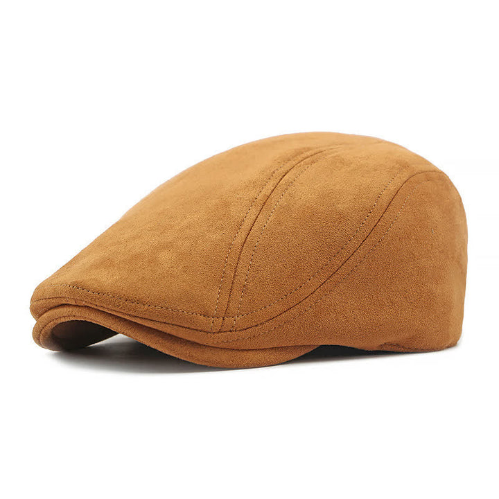 Béret plat unisexe intemporel en daim style vintage Ivy - Chameau - Réglable (21 5/8"-23 1/4") - image 11