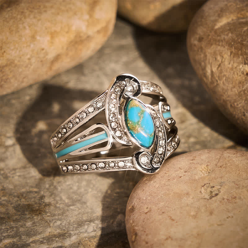 Magnifique bague vintage sculptée, style ethnique, en métal, idéale comme cadeau. - image 2