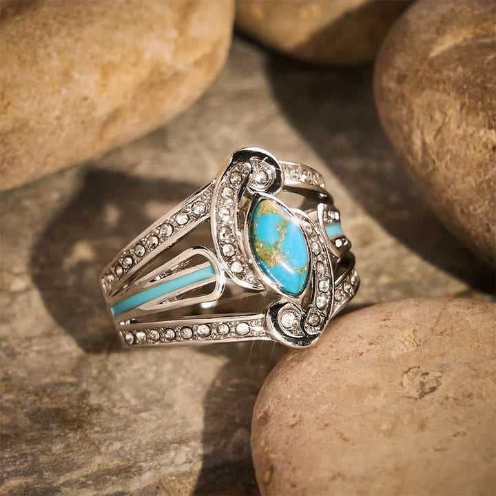 Magnifique bague vintage sculptée, style ethnique, en métal, idéale comme cadeau. - image 2