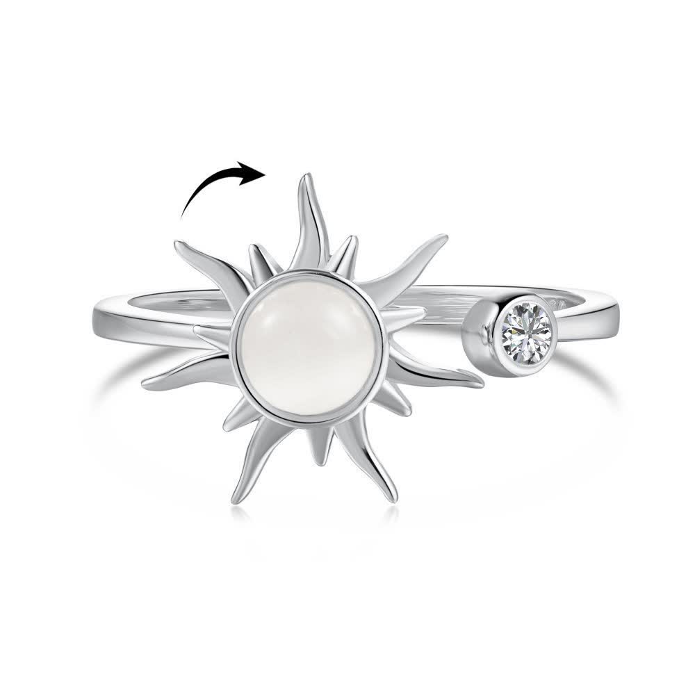 Anneau anti-stress rotatif céleste ajustable - Argent - Cuivre - image 7