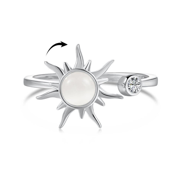 Anneau anti-stress rotatif céleste ajustable - Argent - Cuivre - image 7