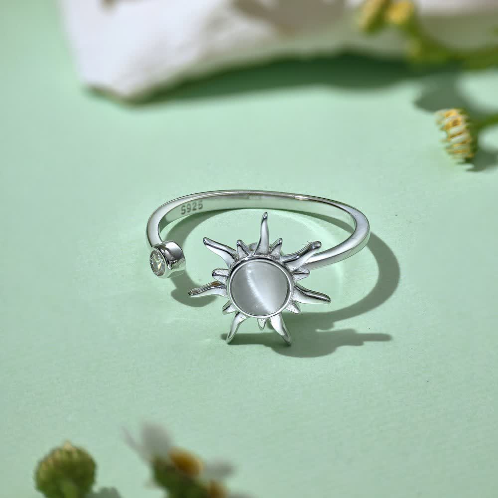 Anneau anti-stress rotatif céleste ajustable - Argent - Argent 926 - image 8