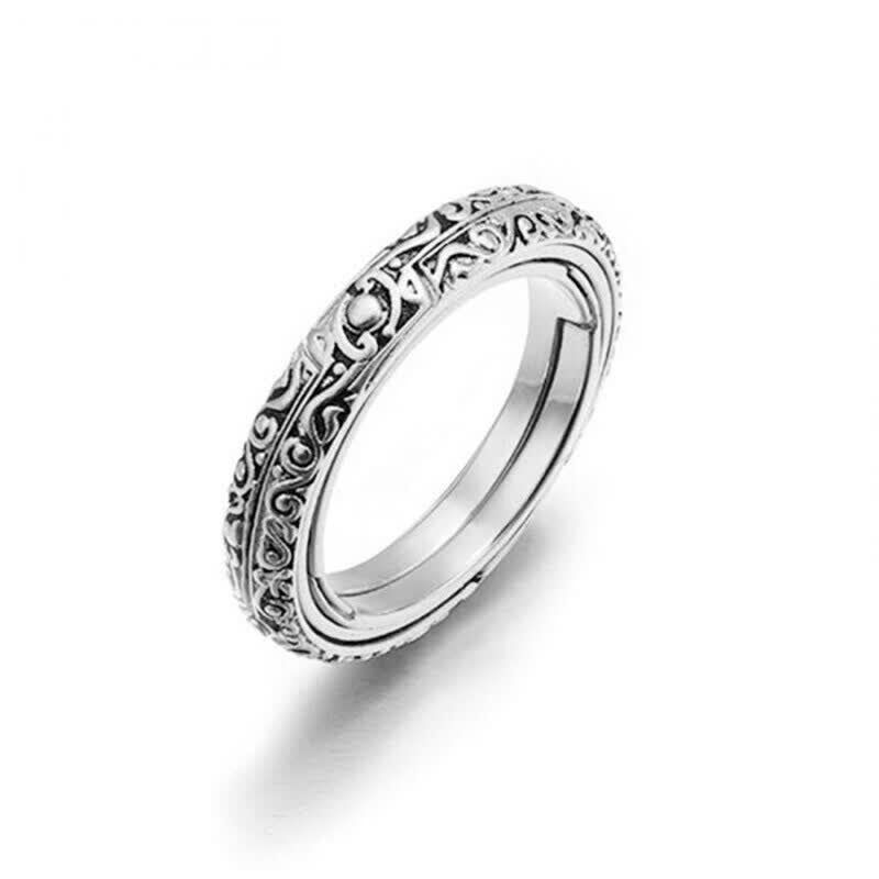Bague anti-anxiété en forme de sphère astronomique qui se déplie en collier - image 5