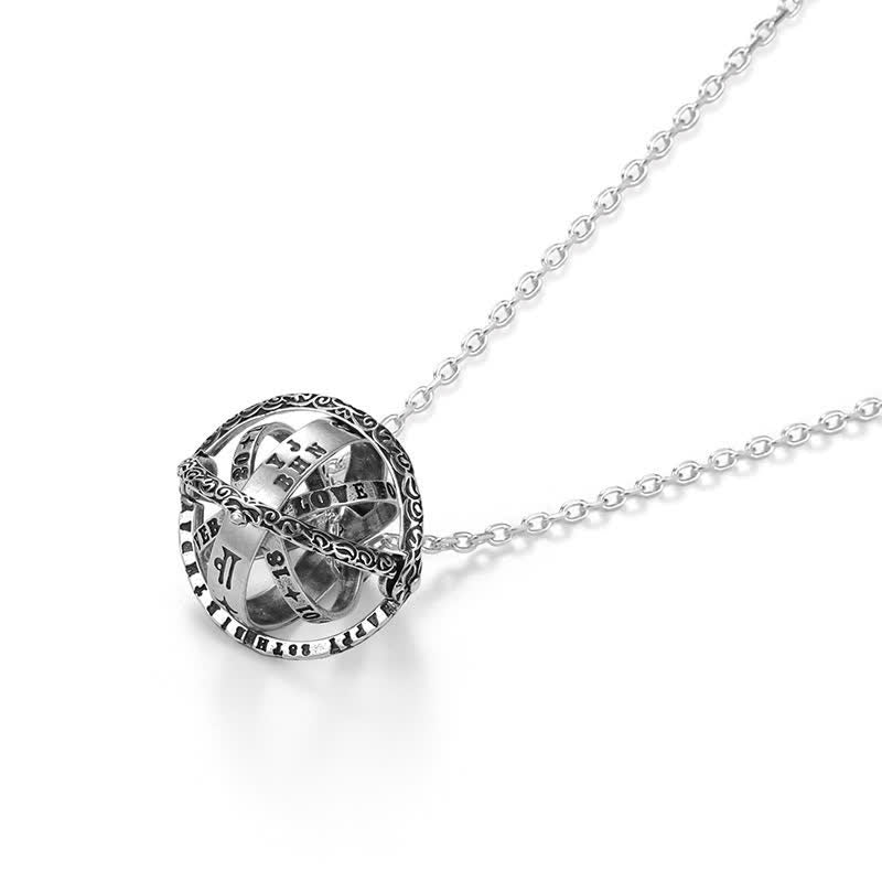Bague anti-anxiété en forme de sphère astronomique qui se déplie en collier - image 9