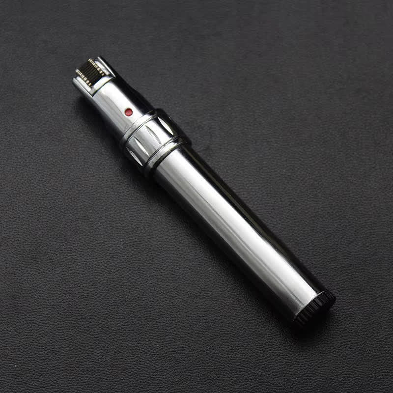 Briquet à butane EDC en forme de stylo, coupe-vent, à flamme jet - Chrome brillant - image 6