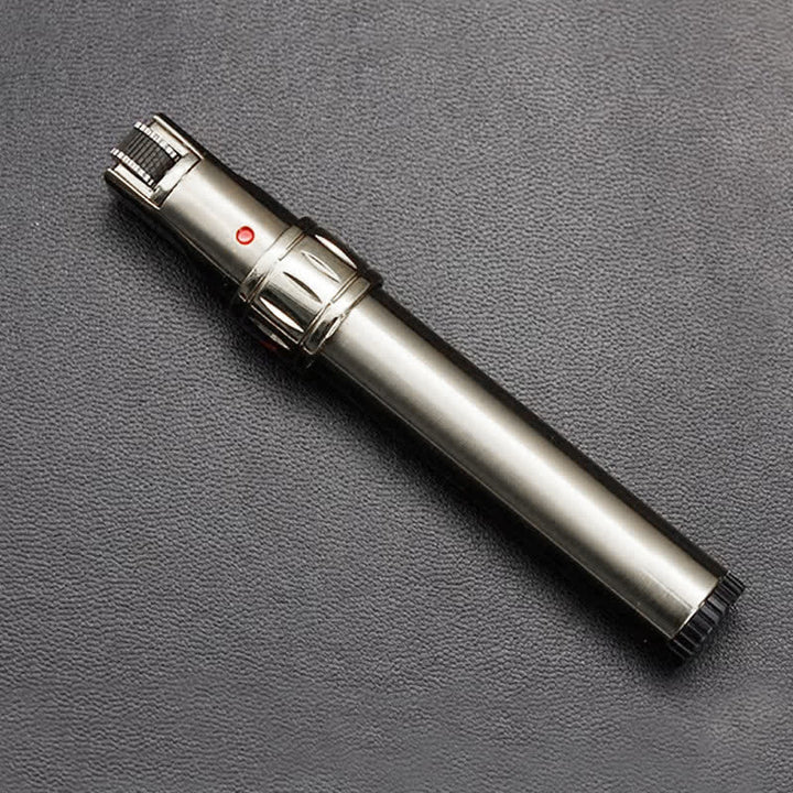 Briquet à butane EDC en forme de stylo, coupe-vent, à flamme jet - Nickel blanc brossé - image 8