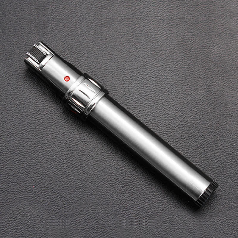 Briquet à butane EDC en forme de stylo, coupe-vent, à flamme jet - Chrome brossé - image 5