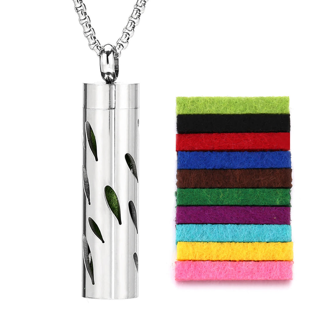 Collier diffuseur de parfum avec noyau en feutre et inserts de couleur interchangeables - Style n° 7 - image 10