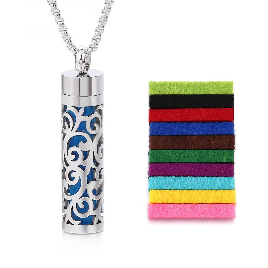 Collier diffuseur de parfum avec noyau en feutre et inserts de couleur interchangeables - Style n° 19 - image 22