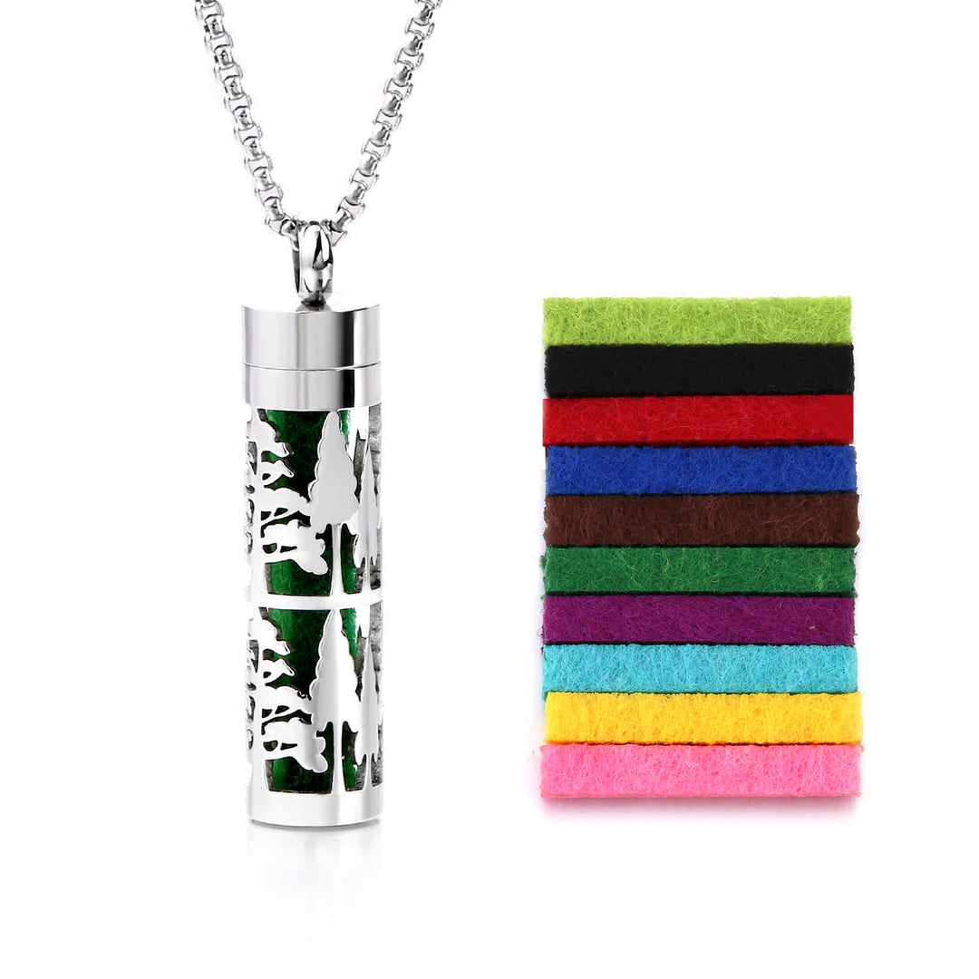 Collier diffuseur de parfum avec noyau en feutre et inserts de couleur interchangeables - Style n° 23 - image 26
