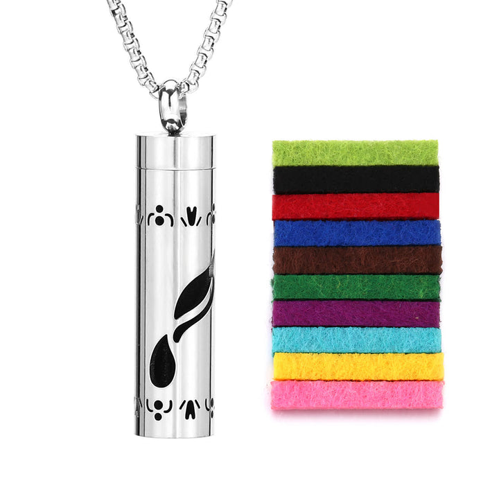 Collier diffuseur de parfum avec noyau en feutre et inserts de couleur interchangeables - Style n° 6 - image 9