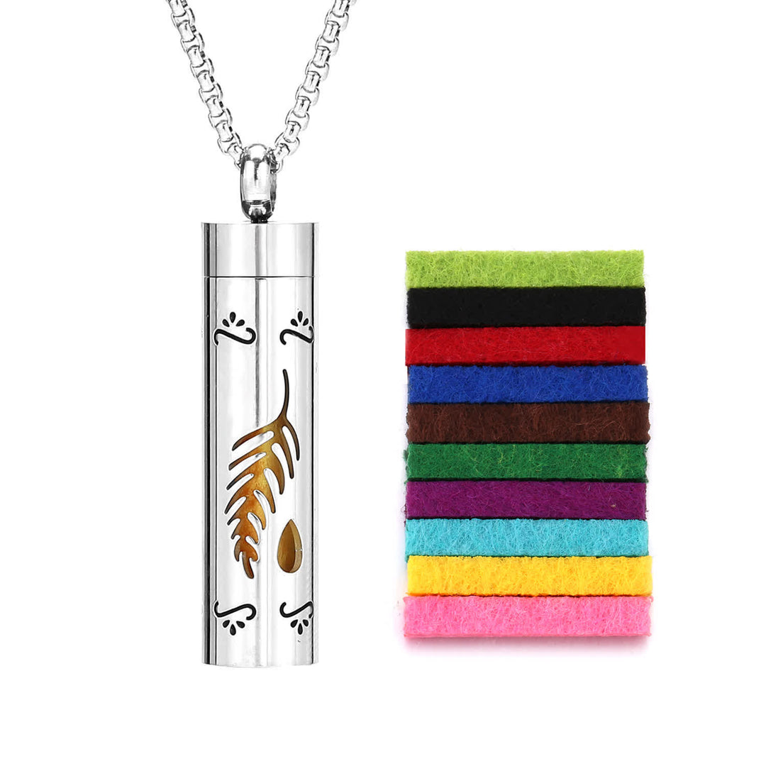 Collier diffuseur de parfum avec noyau en feutre et inserts de couleur interchangeables - Style n° 4 - image 7