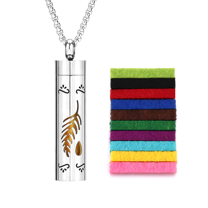 Collier diffuseur de parfum avec noyau en feutre et inserts de couleur interchangeables - Style n° 4 - image 7