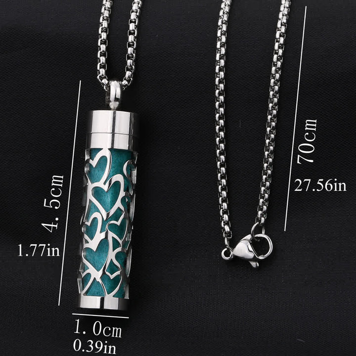Collier diffuseur de parfum avec noyau en feutre et inserts de couleur interchangeables - image 3
