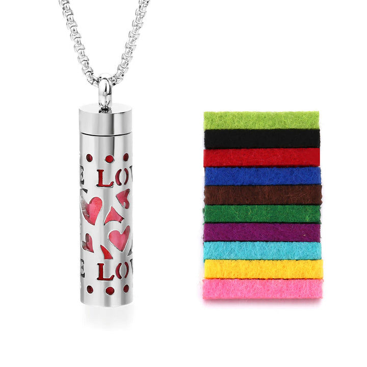 Collier diffuseur de parfum avec noyau en feutre et inserts de couleur interchangeables - Style n° 20 - image 23