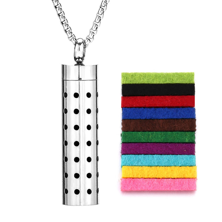 Collier diffuseur de parfum avec noyau en feutre et inserts de couleur interchangeables - Style n° 14 - image 17