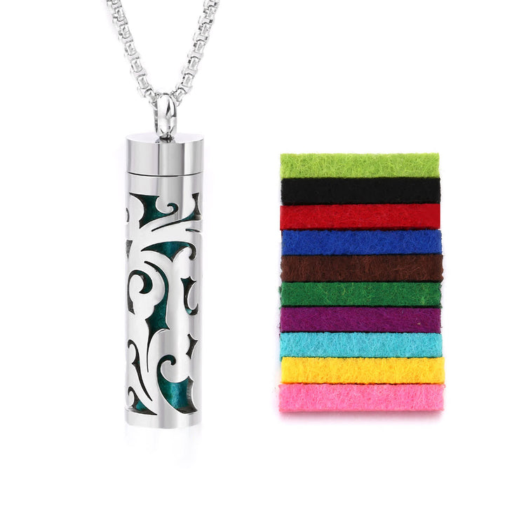 Collier diffuseur de parfum avec noyau en feutre et inserts de couleur interchangeables - Style n° 17 - image 20