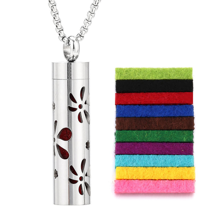 Collier diffuseur de parfum avec noyau en feutre et inserts de couleur interchangeables - Style n° 9 - image 12