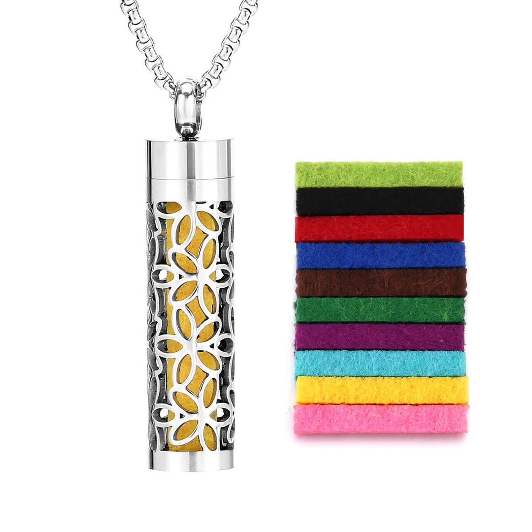 Collier diffuseur de parfum avec noyau en feutre et inserts de couleur interchangeables - Style n° 16 - image 19