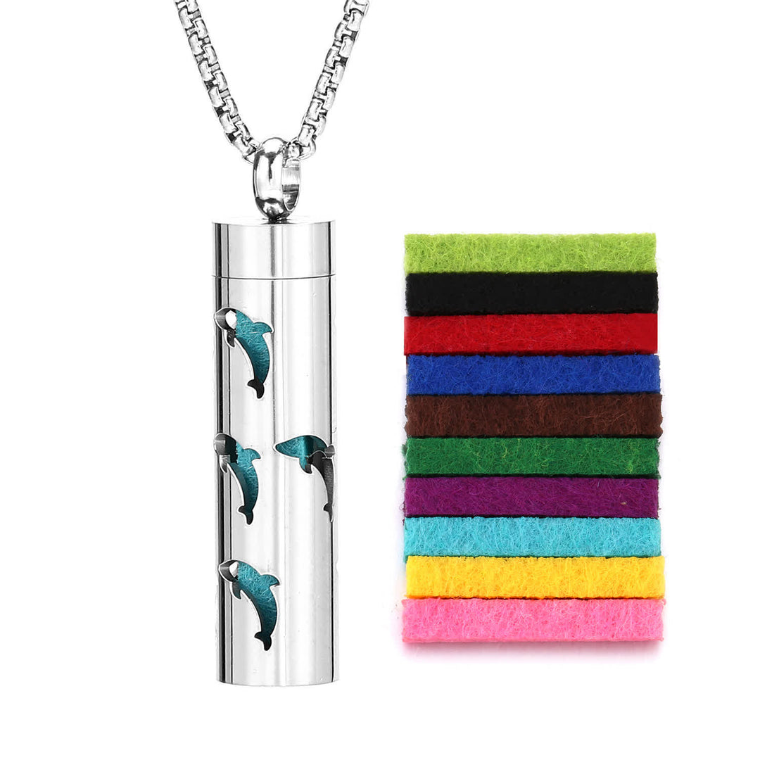 Collier diffuseur de parfum avec noyau en feutre et inserts de couleur interchangeables - Style n° 5 - image 8