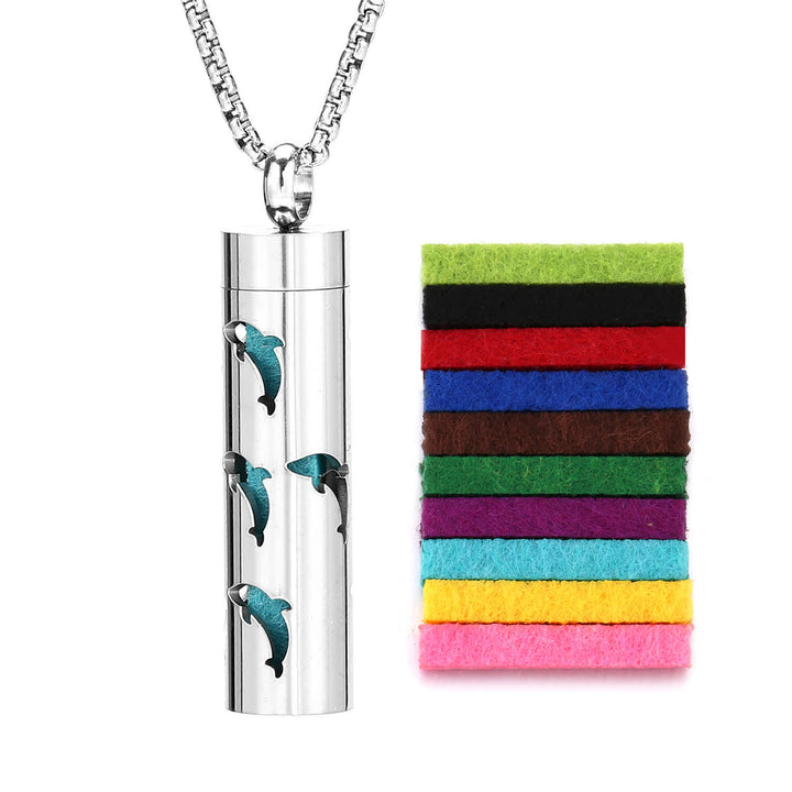 Collier diffuseur de parfum avec noyau en feutre et inserts de couleur interchangeables - Style n° 5 - image 8