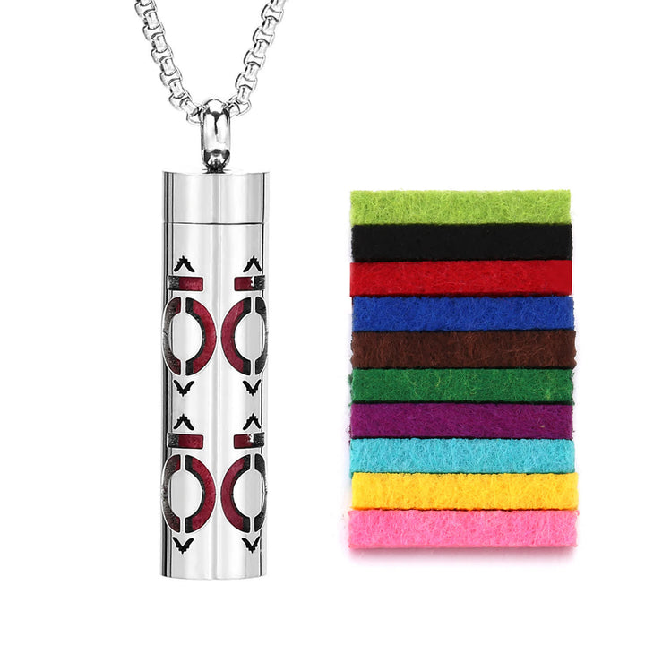 Collier diffuseur de parfum avec noyau en feutre et inserts de couleur interchangeables - Style n° 10 - image 13