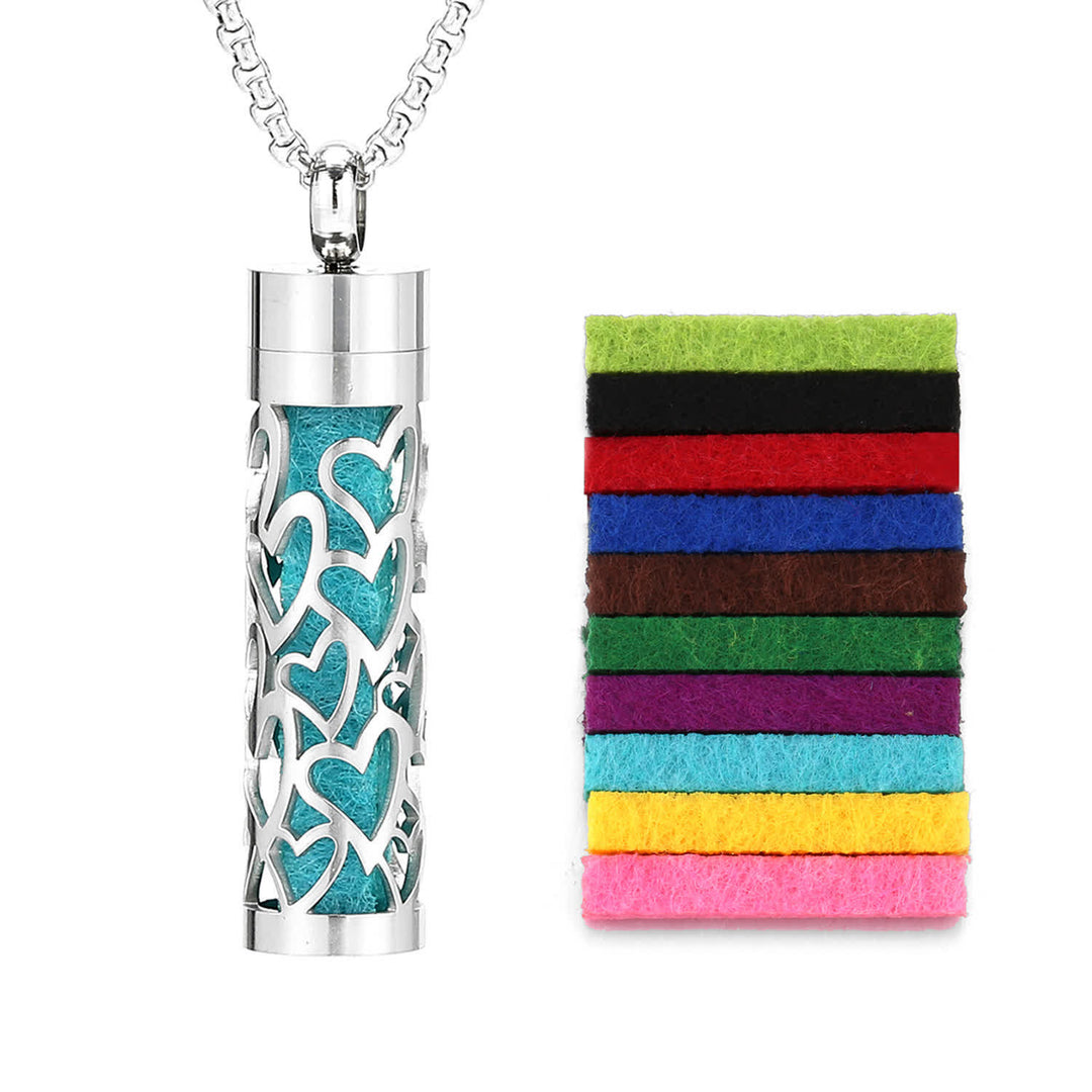 Collier diffuseur de parfum avec noyau en feutre et inserts de couleur interchangeables - Style n° 1 - image 2