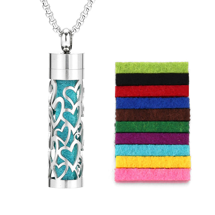 Collier diffuseur de parfum avec noyau en feutre et inserts de couleur interchangeables - Style n° 1 - image 2