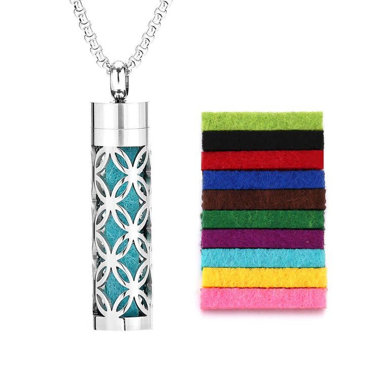 Collier diffuseur de parfum avec noyau en feutre et inserts de couleur interchangeables - Style n° 8 - image 11