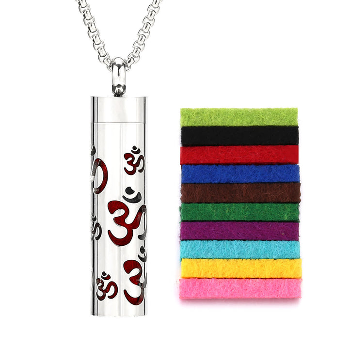 Collier diffuseur de parfum avec noyau en feutre et inserts de couleur interchangeables - Style n° 2 - image 5