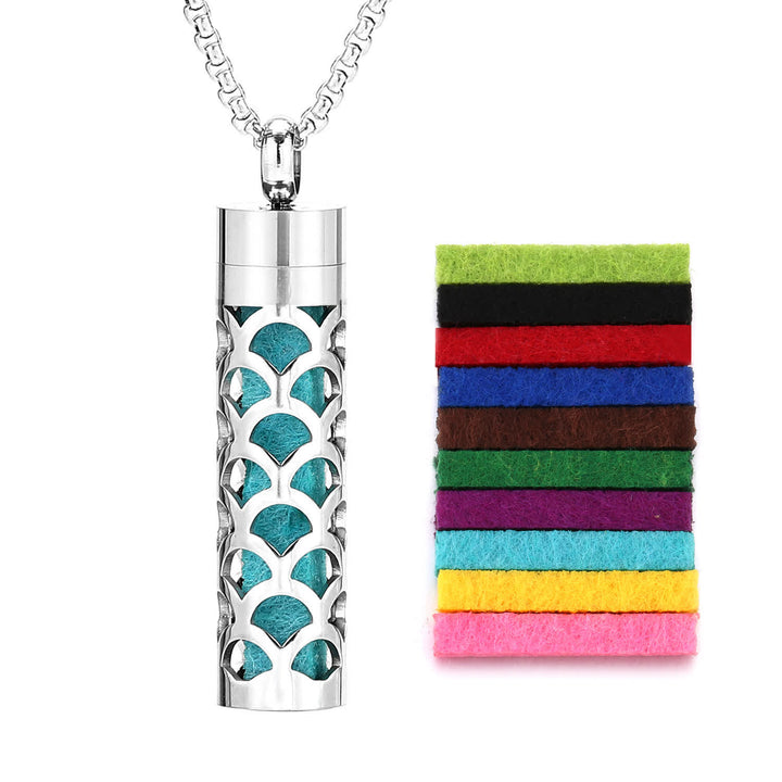 Collier diffuseur de parfum avec noyau en feutre et inserts de couleur interchangeables - Style n° 3 - image 6