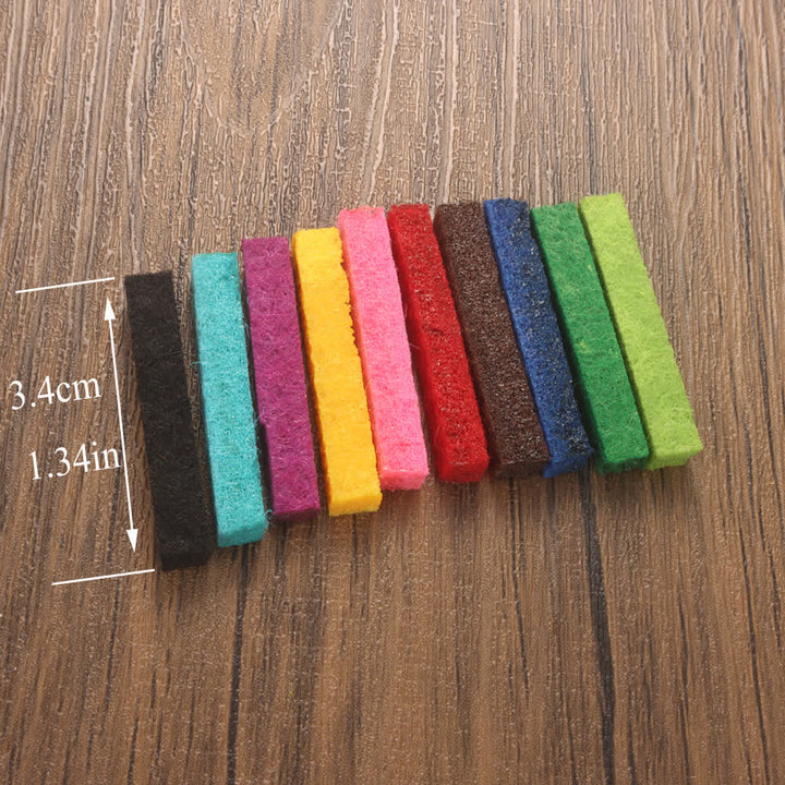Collier diffuseur de parfum avec noyau en feutre et inserts de couleur interchangeables - image 4