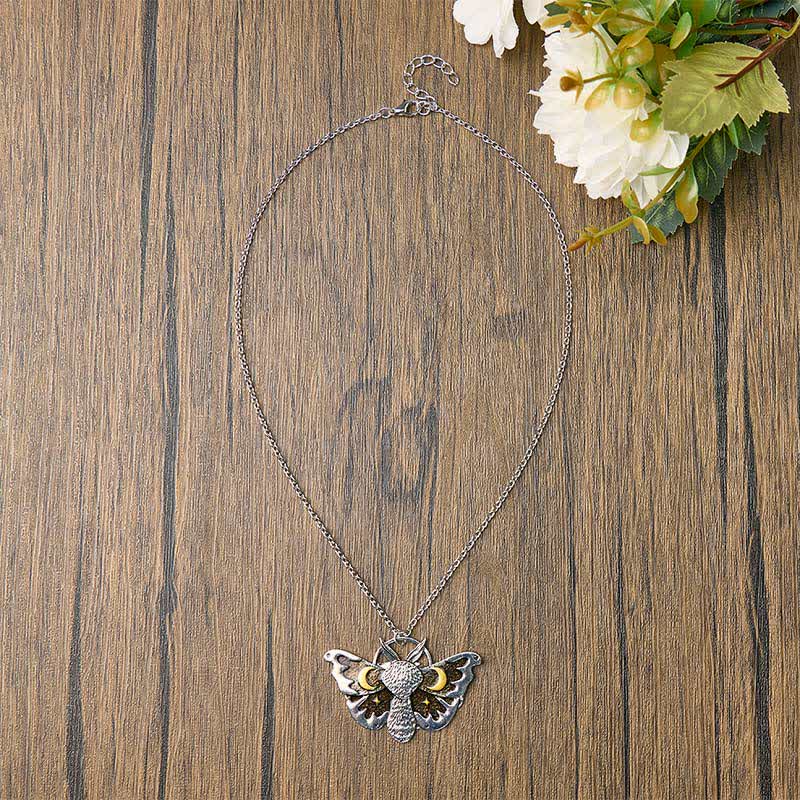 Collier papillon lunaire céleste Gothic Moons & Stars - image 2