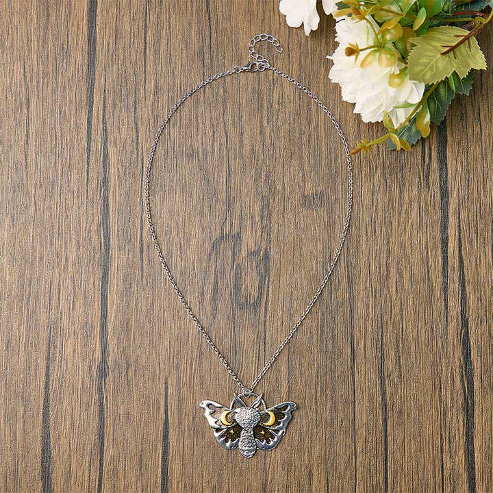 Collier papillon lunaire céleste Gothic Moons & Stars - image 2