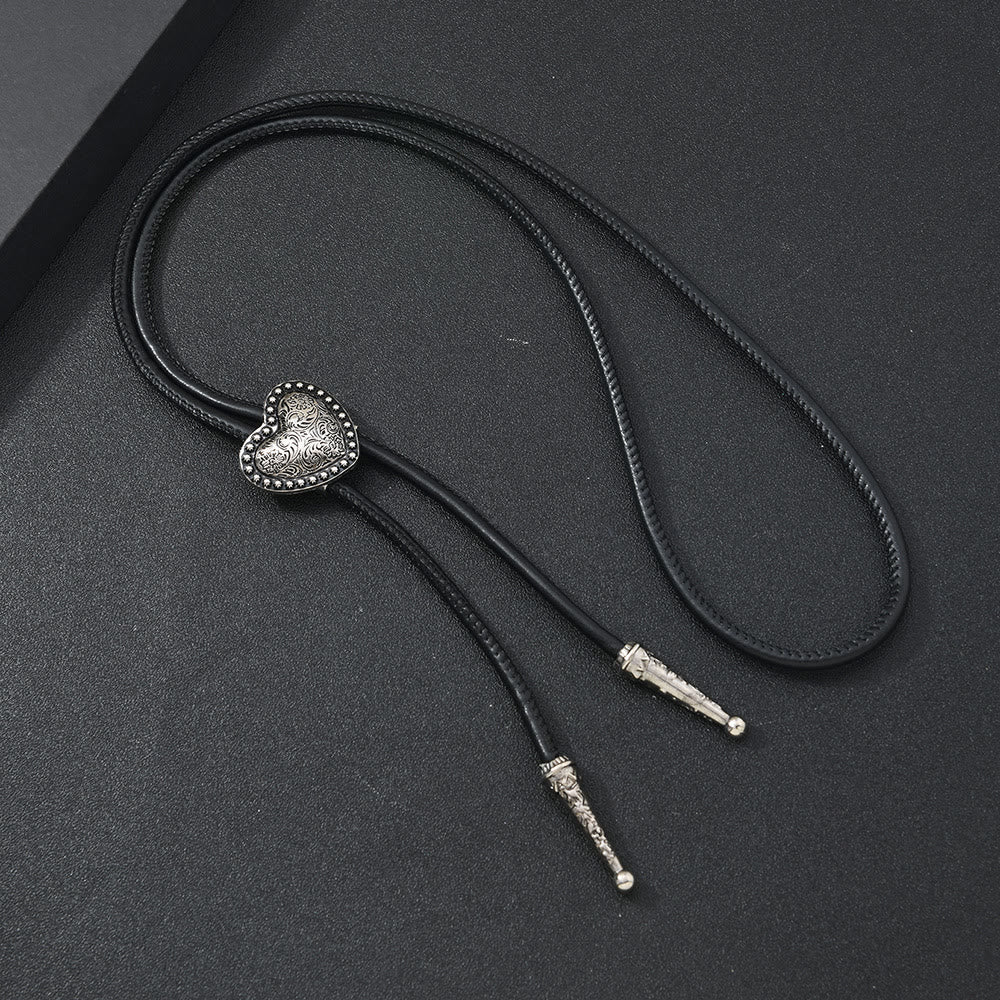 Collier de cravate Bolo en filigrane d’argent et d’or antique - Style n° 4 - image 5