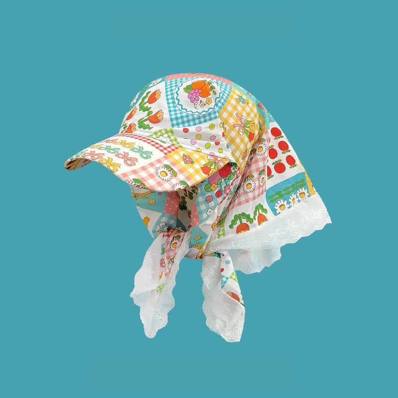 Casquette de baseball unisexe à bandana noué, style élégant et décontracté - Fruits et fleurs - Ajustable - image 15