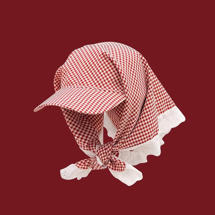 Casquette de baseball unisexe à bandana noué, style élégant et décontracté - Coche rouge - Ajustable - image 5
