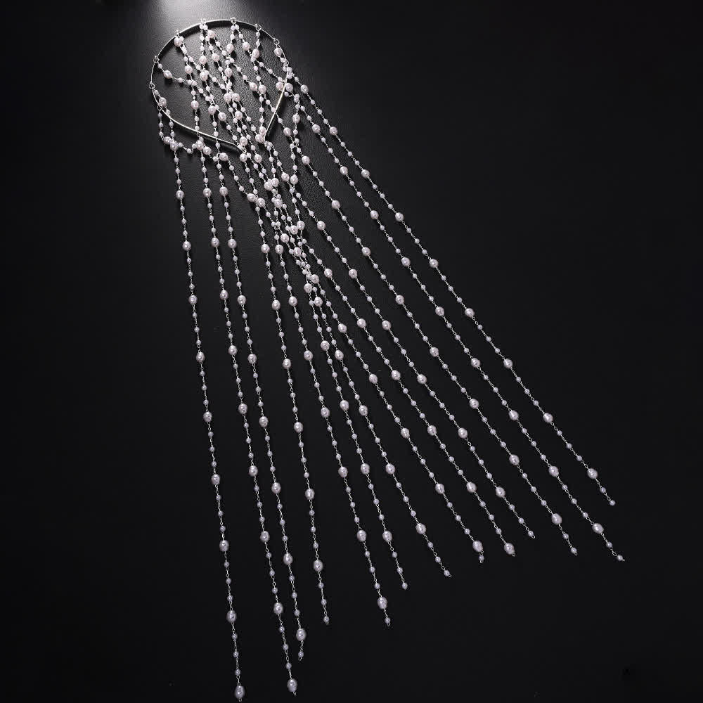 Chaînes de cheveux en perles pour femmes, inspirées des déesses des mariages et des festivals - image 1