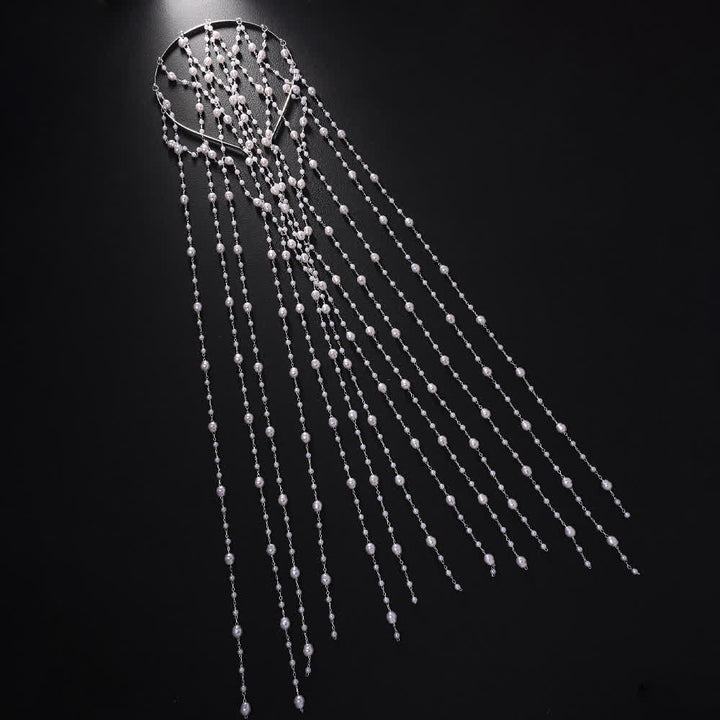 Chaînes de cheveux en perles pour femmes, inspirées des déesses des mariages et des festivals - image 1