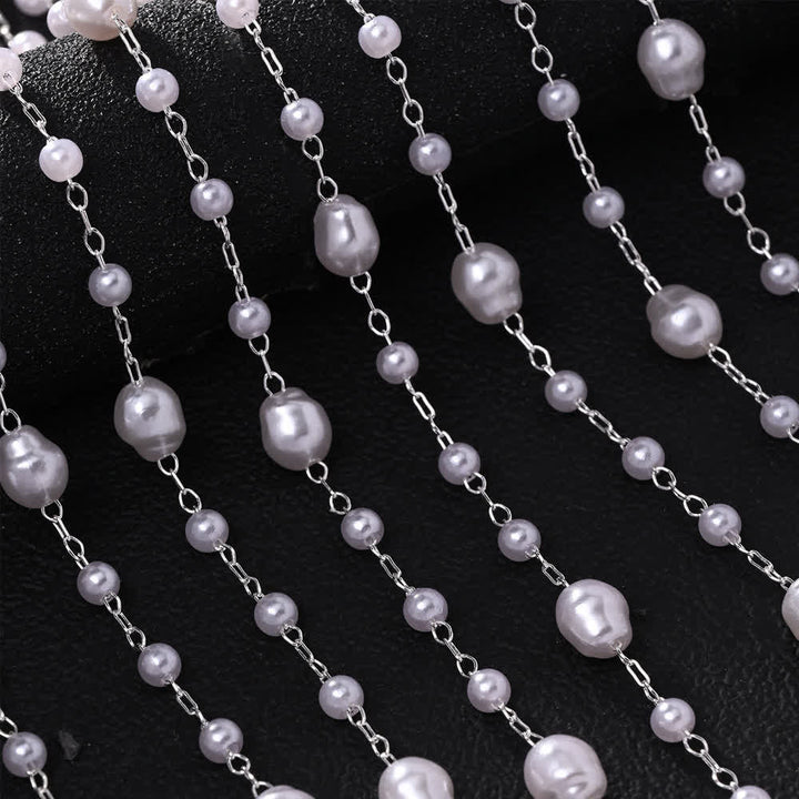 Chaînes de cheveux en perles pour femmes, inspirées des déesses des mariages et des festivals - image 2
