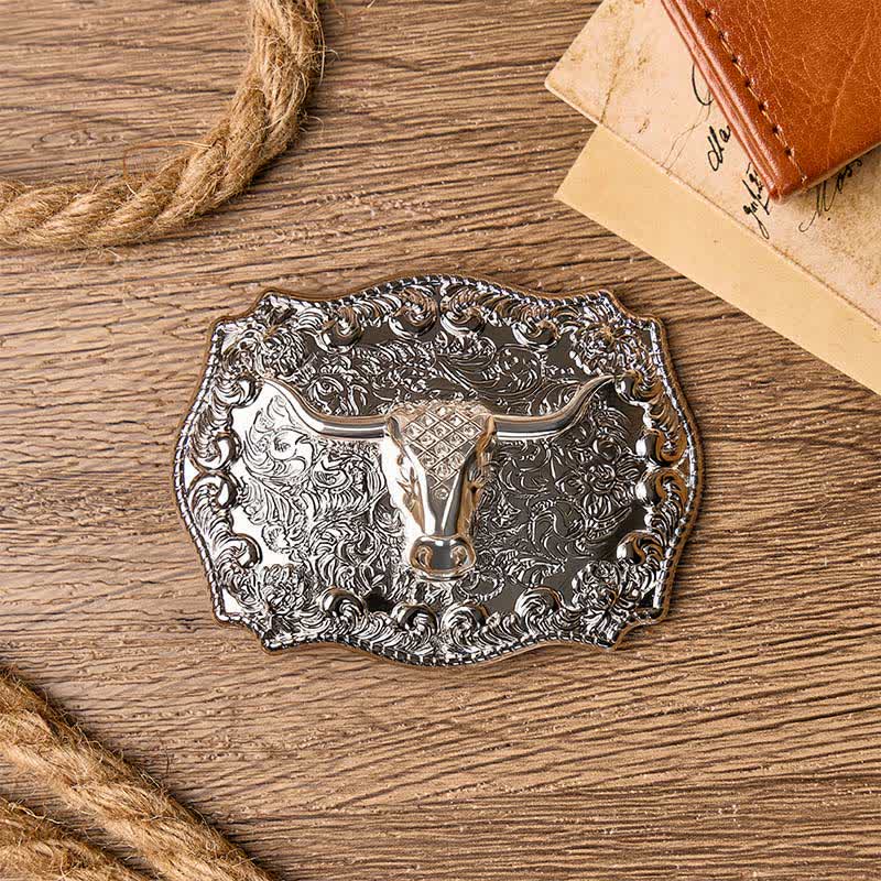 Ceinture en cuir à boucle DIY style western Longhorn Legacy Shiny Longhorn Legacy - image 10