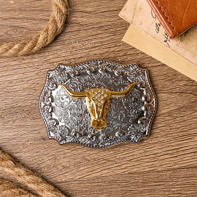 Ceinture en cuir à boucle DIY style western Longhorn Legacy Shiny Longhorn Legacy - image 1